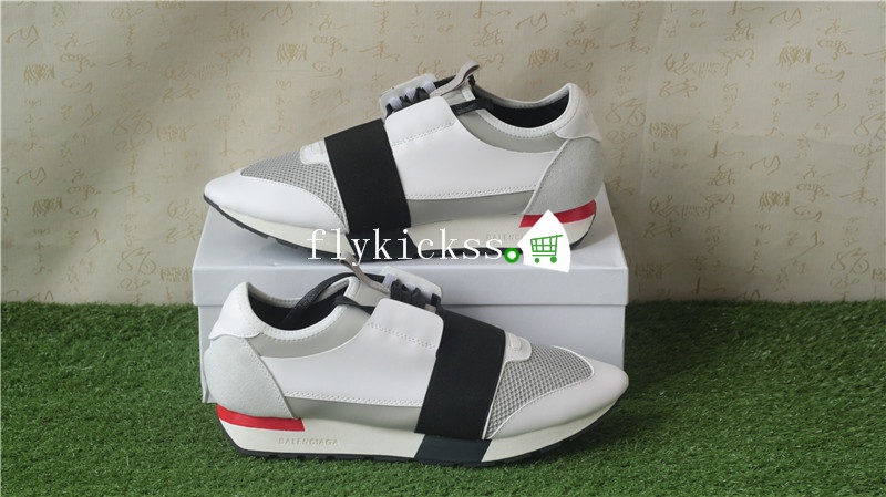 Balenciaga Race Runner Sneaker Black White Red